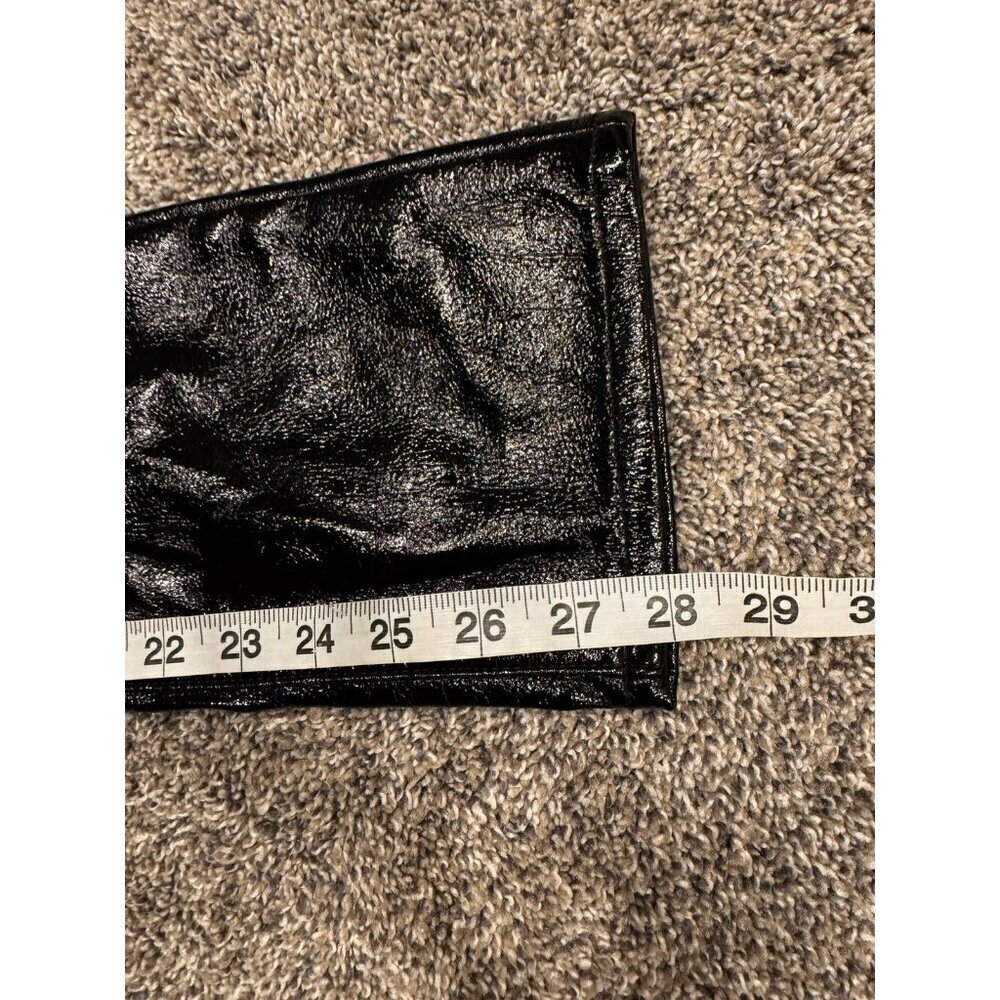 NWT GAP Vintage Slim High Rise Shiny Black Pants Size 27 - Picture 7 of 7